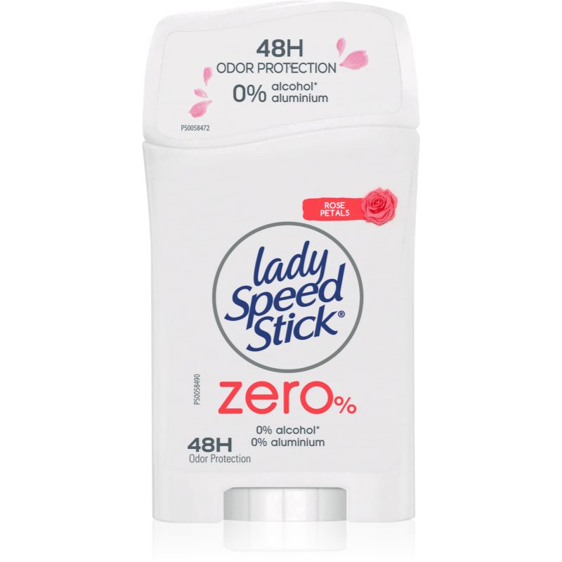Lady Speed Stick Zero Fresh Rose Petals Deodorante Solido Senza Sali Di Alluminio 40 G