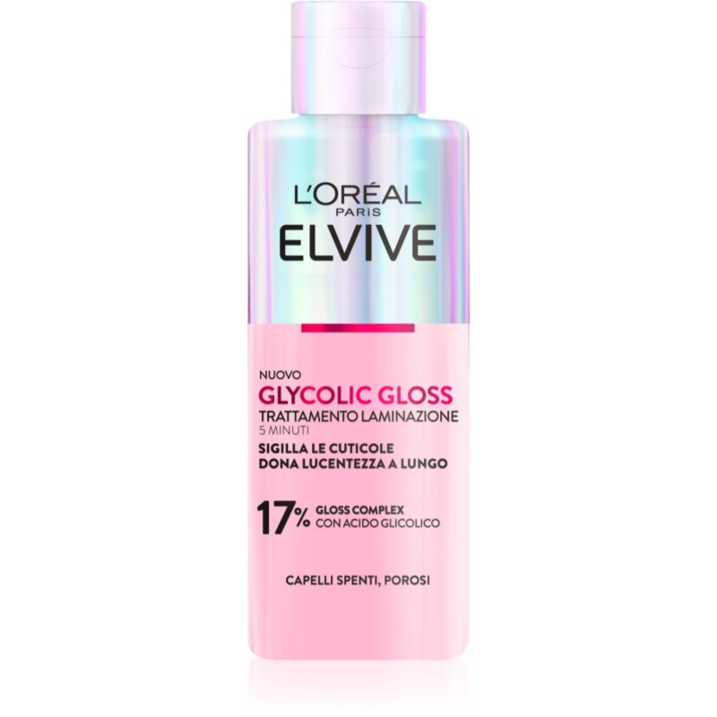 L’Oréal Paris Elvive Glycolic Gloss Maschera Per Capelli Per Lisciare E Rigenerare I Capelli Rovinati 200 Ml