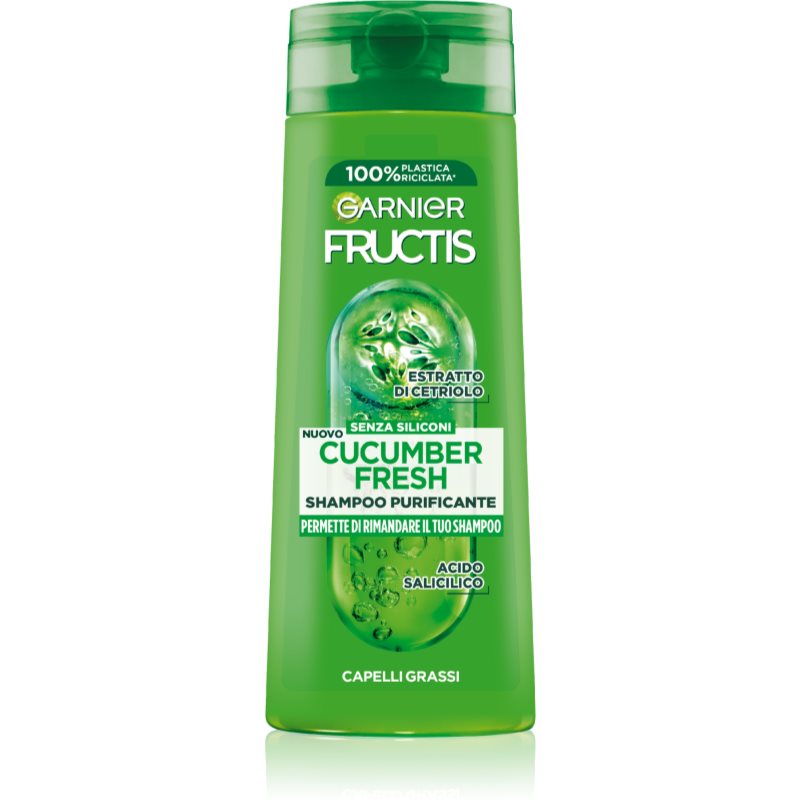 Garnier Fructis Pure Non-Stop Cucumber Fresh Shampoo Rinforzante 250 Ml