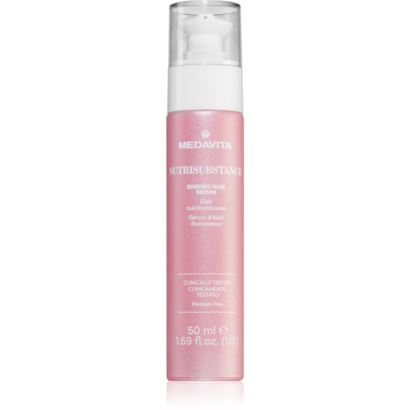 Medavita Nutrisubstance Shining Hair Serum Siero Per Capelli Per Capelli Più Forti E Luminosi 50 Ml