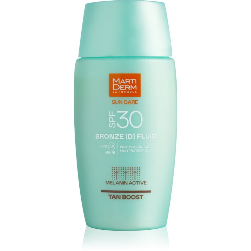 Martiderm Sun Care Bronze D Fluid Lozione Abbronzante Per Il Viso Per Prolungare L'Abbronzatura Spf 30 50 Ml