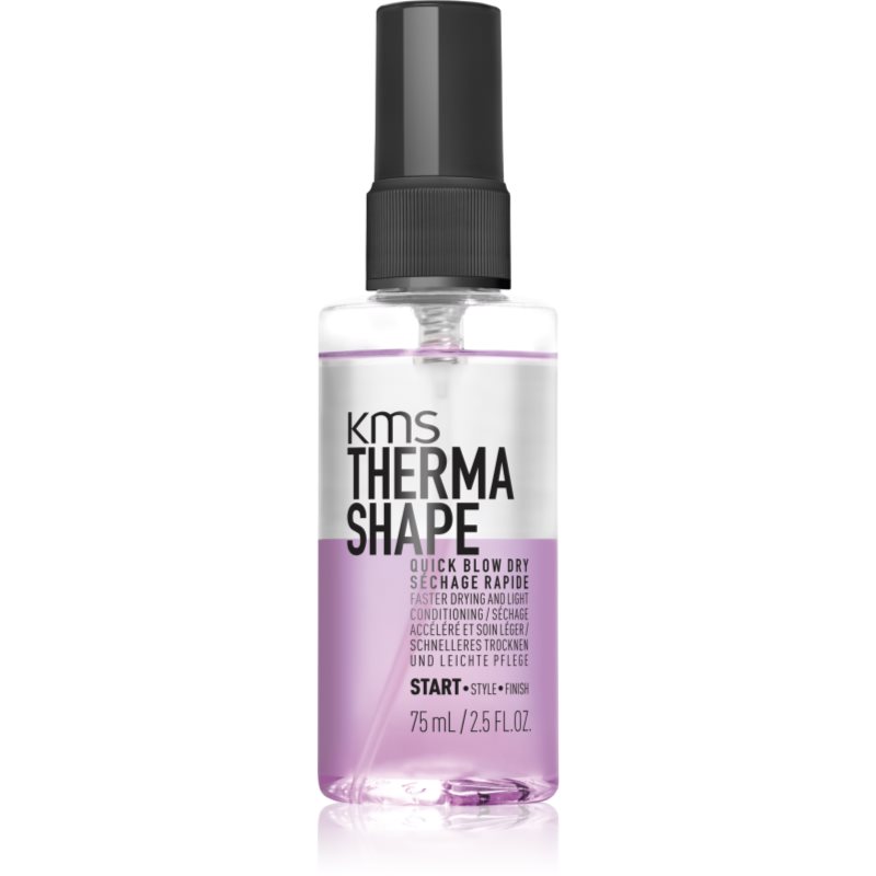 Kms Thermashape Quick Blow Dry Spray Protettivo Styling Per Capelli Per Un'Asciugatura Rapida 75 Ml