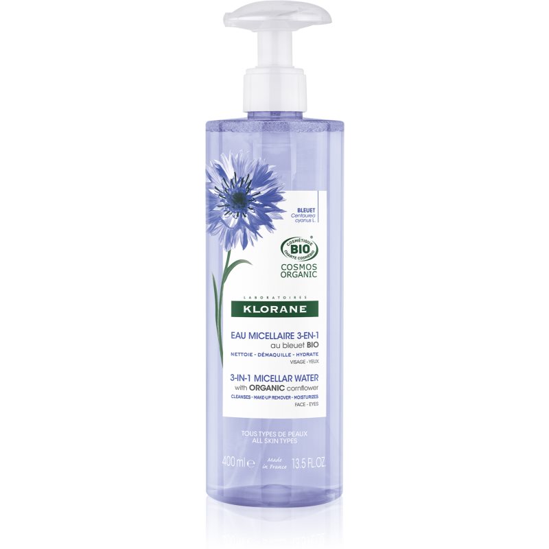 Klorane Cornflower Acqua Micellare 3 In 1 400 Ml