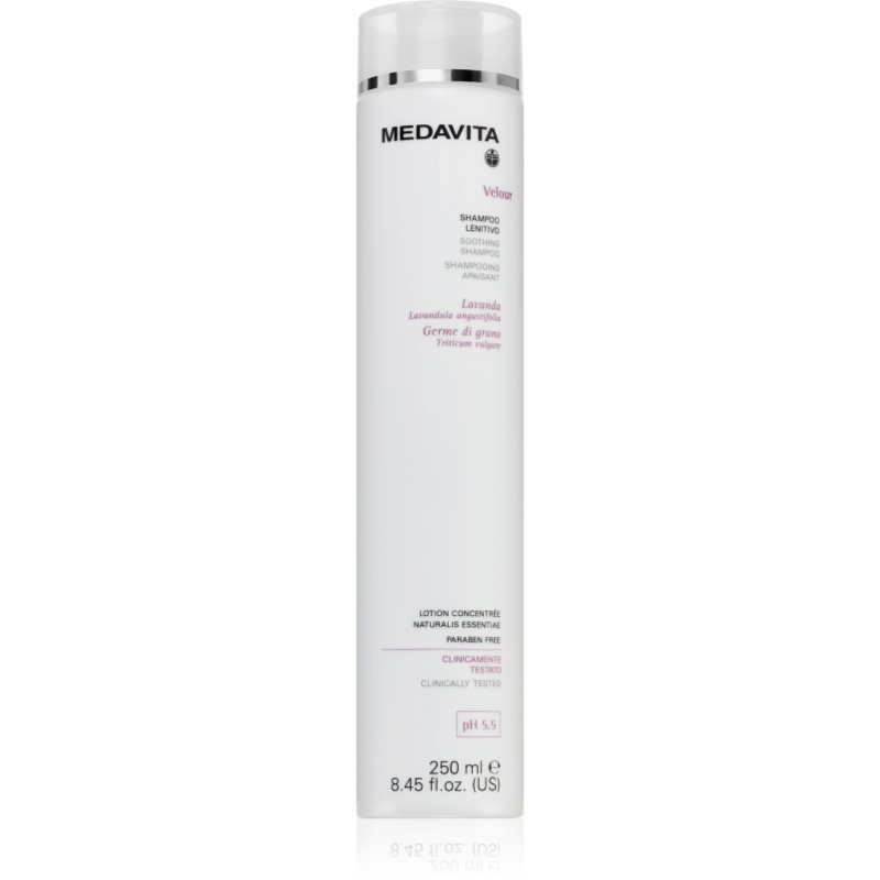 Medavita Velour Soothing Shampoo Shampoo Lenitivo Per Pelli Sensibili E Irritate 250 Ml