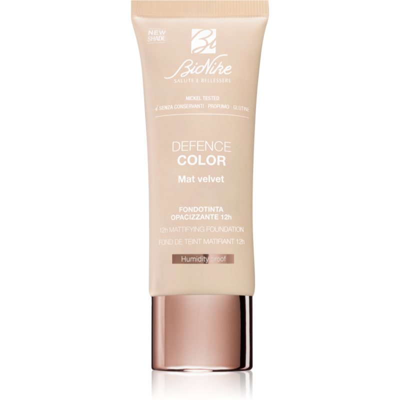 Bionike Color Mat Velvet Fondotinta Opacizzante Lunga Tenuta Colore 406 Cannelle 30 Ml