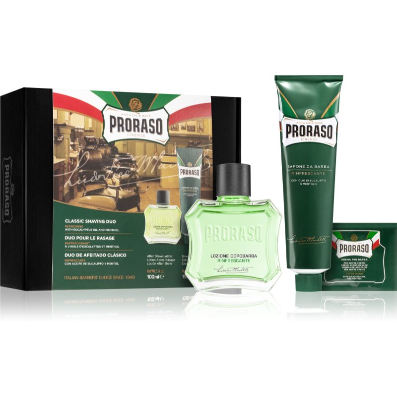 Proraso Set Shaving Duo Kit Per Rasatura Per Uomo Refreshing