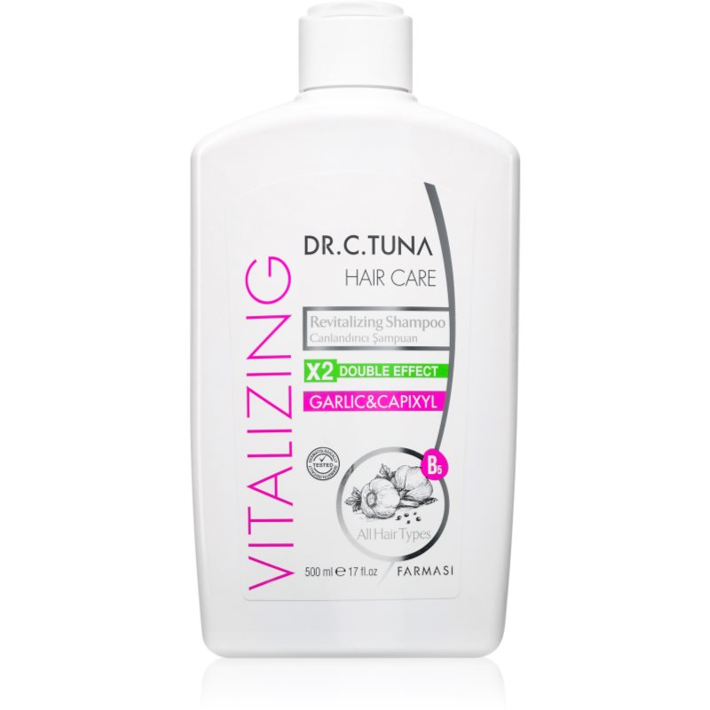 Farmasi Dr. C. Tuna Garlic & Capixyl Shampoo Ricostituente Per Capelli Delicati E Rovinati 500 Ml