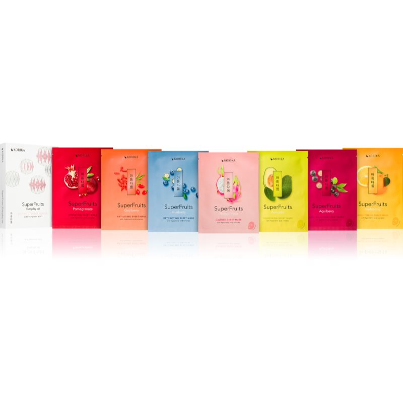 Korika Superfruits Set Di Maschere Viso