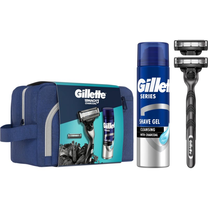 Gillette Mach3 Charcoal Confezione Regalo Per Uomo