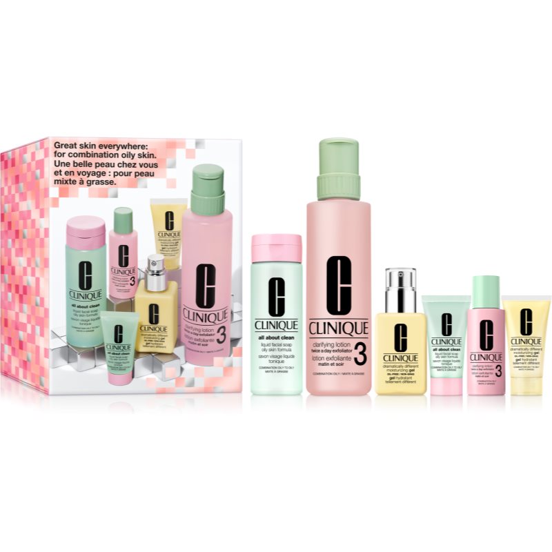 Clinique Holiday 3-Step Skincare Set For Oily Skin Confezione Regalo Per Pelli Grasse