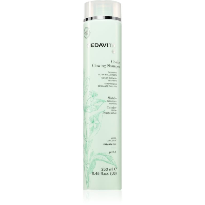Medavita Choice Glowing Shampoo Shampoo Trattante Per Capelli Brillanti E Morbidi 250 Ml