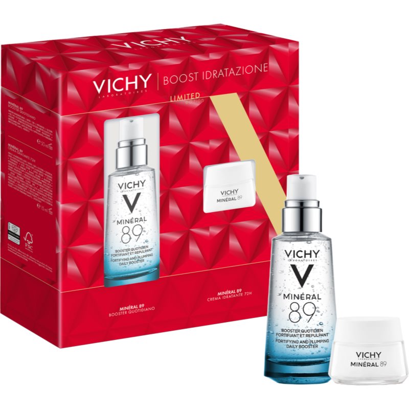 Vichy Minéral 89 Gift Set Set Regalo Di Natale Per Un'Idratazione Intensa Della Pelle