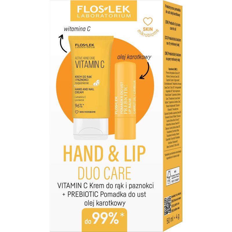 Floslek Laboratorium Hand & Lip Duo Care Vitamin C Confezione Regalo