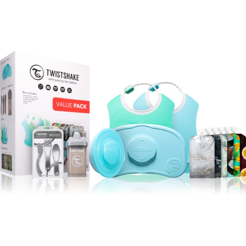 Twistshake Tableware Set For Boy Set Posate Per Bambini