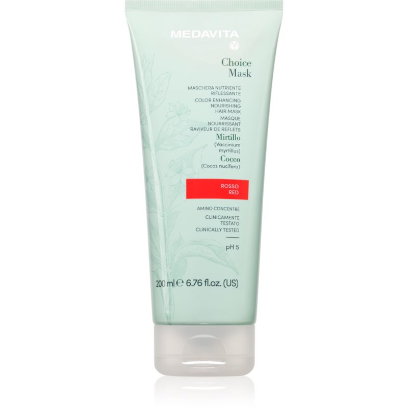 Medavita Choice Red Maschera Nutriente Per Capelli Tinti 200 Ml