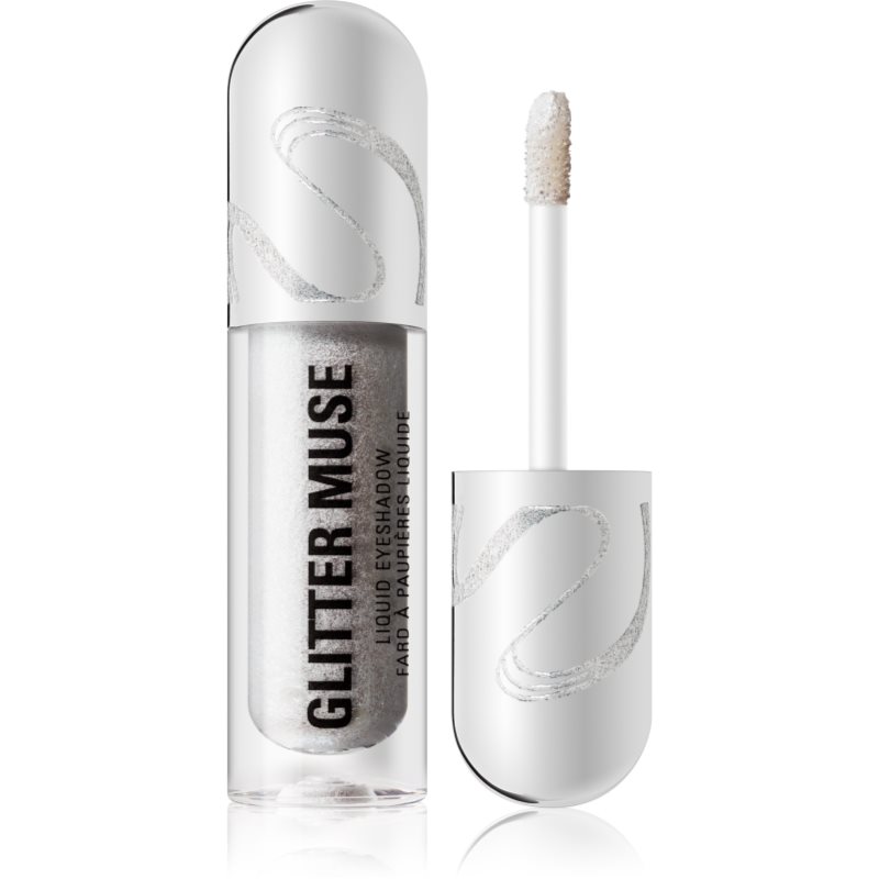 Makeup Revolution Metallic Muse Glitter Muse Ombretti Liquidi Glitter Colore Silver 3.5 Ml