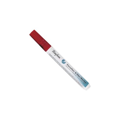 Rayher Marker Porcellana&Vetro, Rosso Ciliegia, 1-2 Mm, 38709286