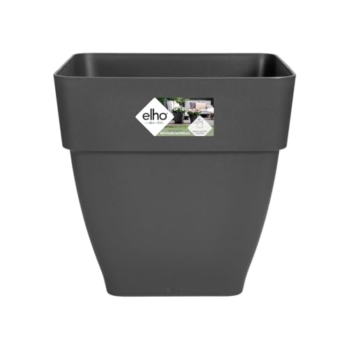 Elho Vibia Campana Square 36 - Vaso - Anthracite - Esterno - Ø 36.424 X H 35.628 - Creato Con La Natura In Mente