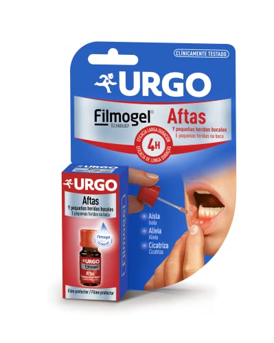 Urgo - Aftas Filmogel - Tratamiento De Aftas Y Pequeñas Heridas Bucales - Frasco 6Ml Con Espátula