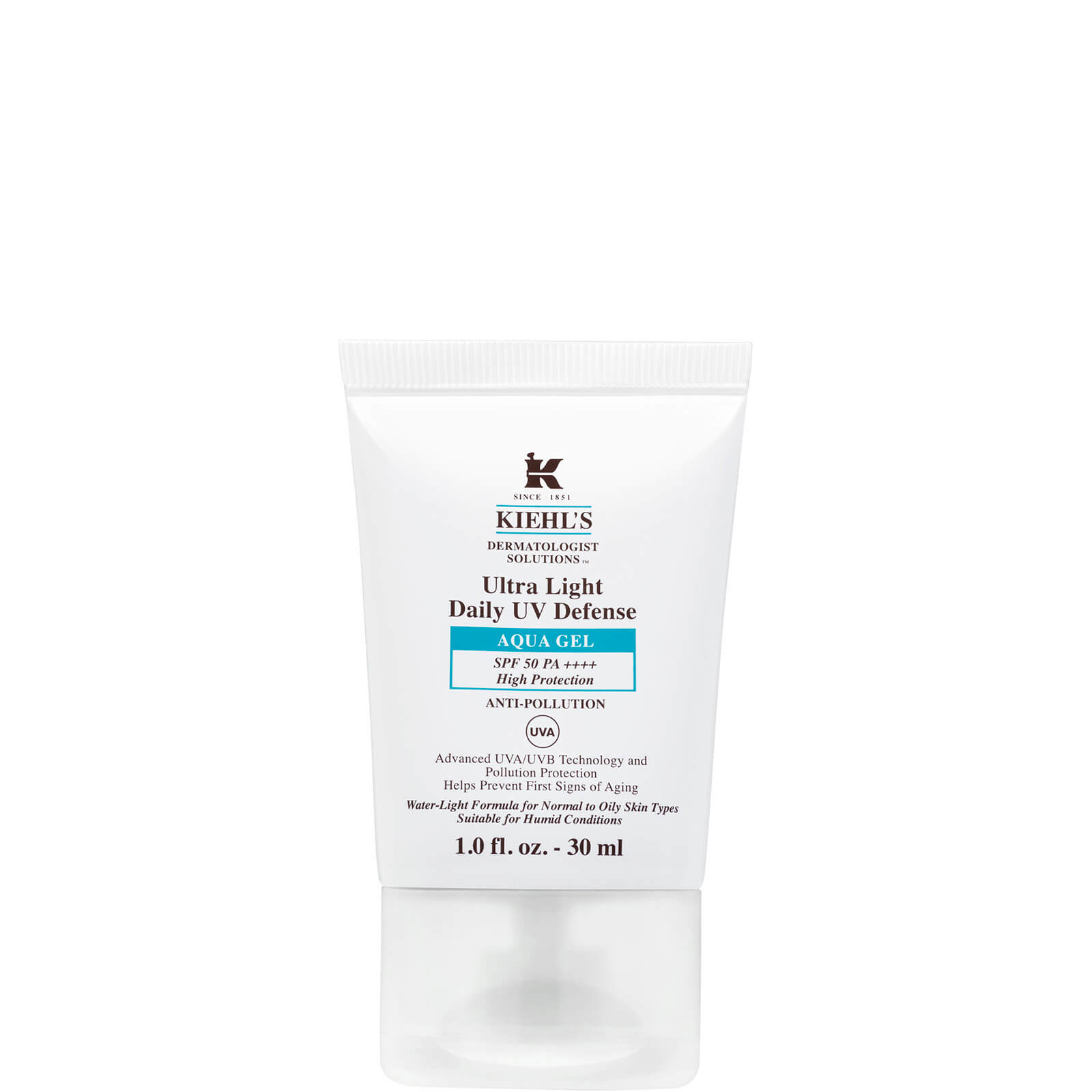 Kiehl's Ultra Light Daily UV Defense Aqua Gel SPF 50 PA++++ (Varie misure) - 30ml