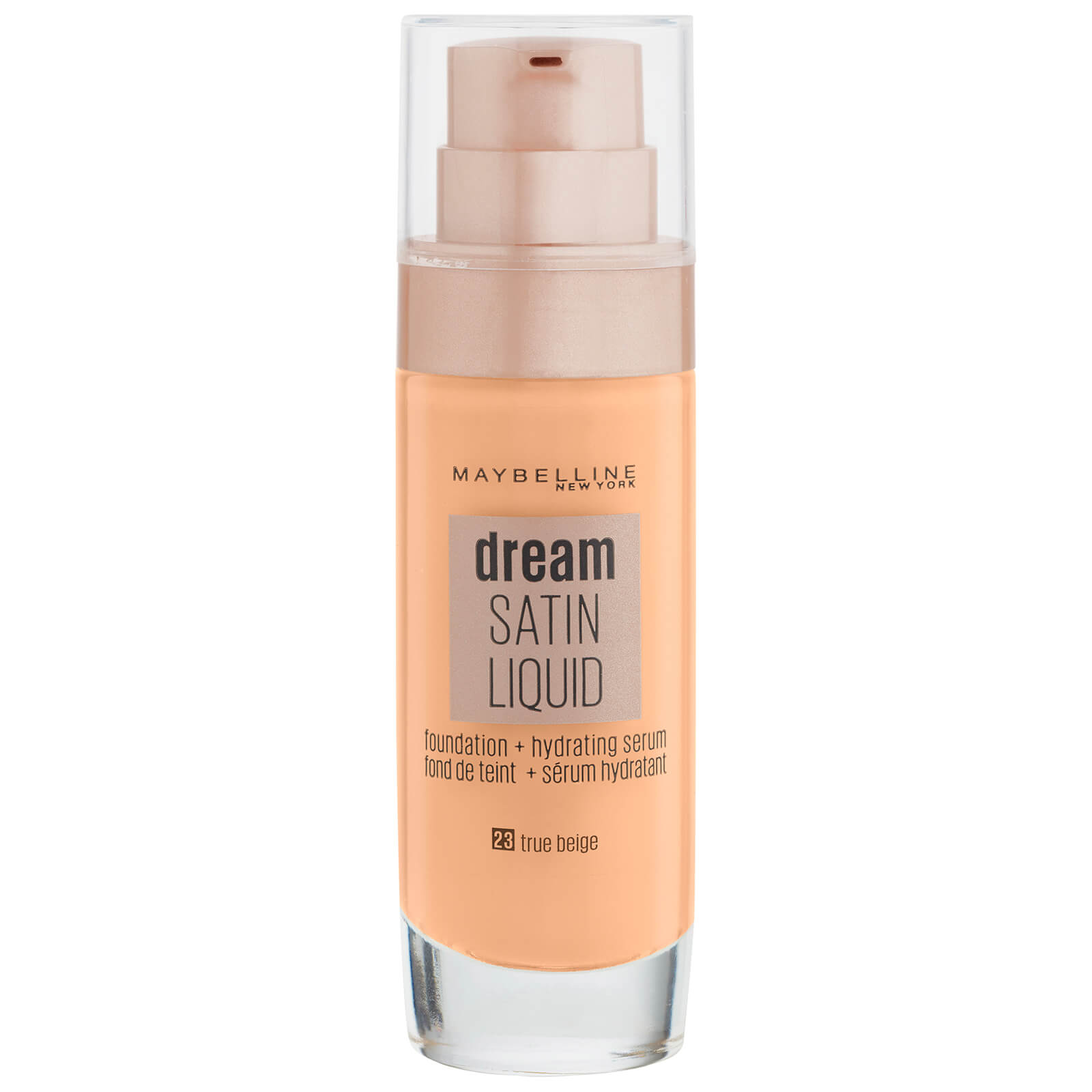 Maybelline New York Dream Satin Liquid Air-Whipped fondotinta liquido effetto satinato - varie tonalità - 23 True Beige