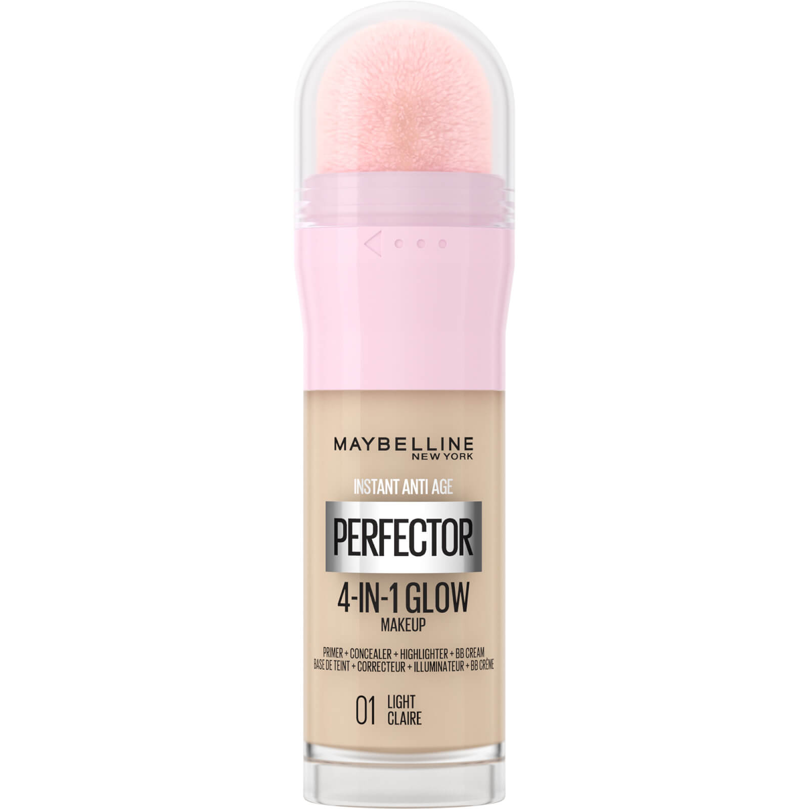 Maybelline Instant Anti Age Perfector 4-in-1 Glow Primer, Concealer, Highlighter, BB Cream 20ml (Various Shades) - Light