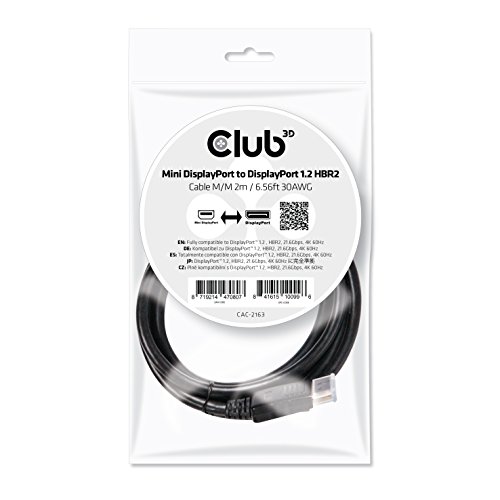 Club 3D Adaprtador Minidisplayport Vga Aktiv M/H Negro