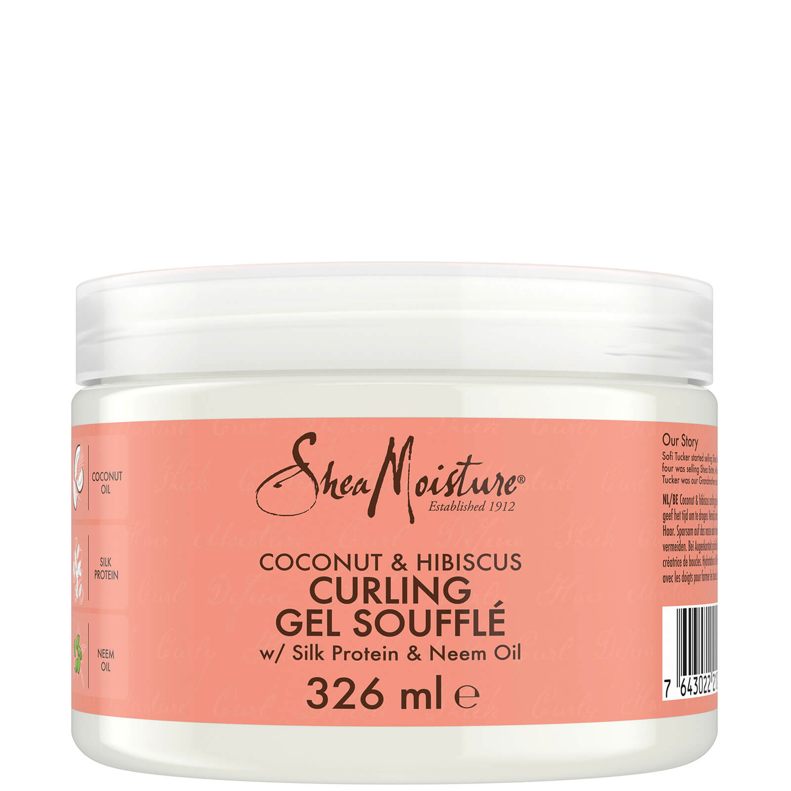 Shea Moisture spuma-gel per capelli ricci al cocco e ibisco 326 ml