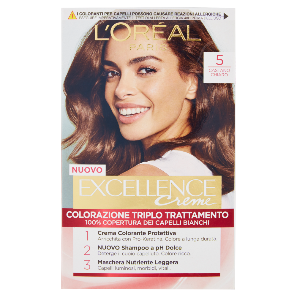 Excellence Crema Colorante Castano Chiaro N.5 - -