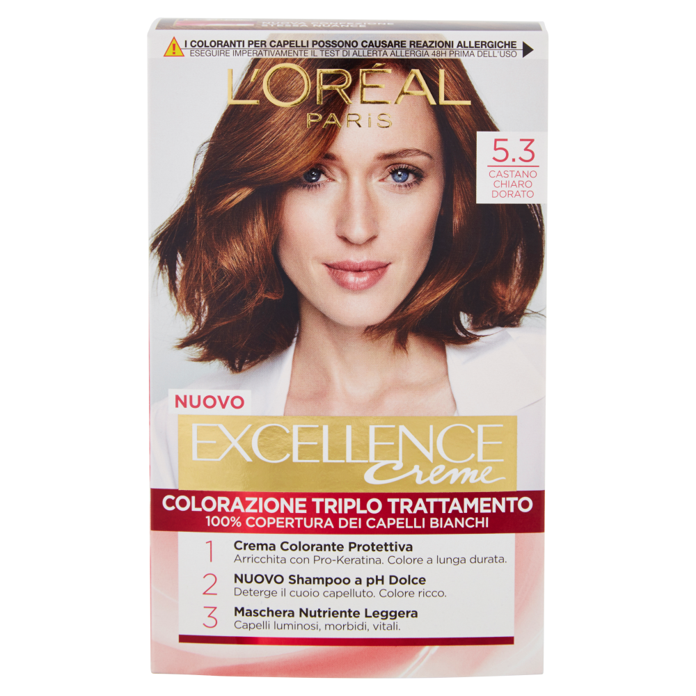 Excellence Crema Colorante Castano Chiaro Dorato N.5.3 - -