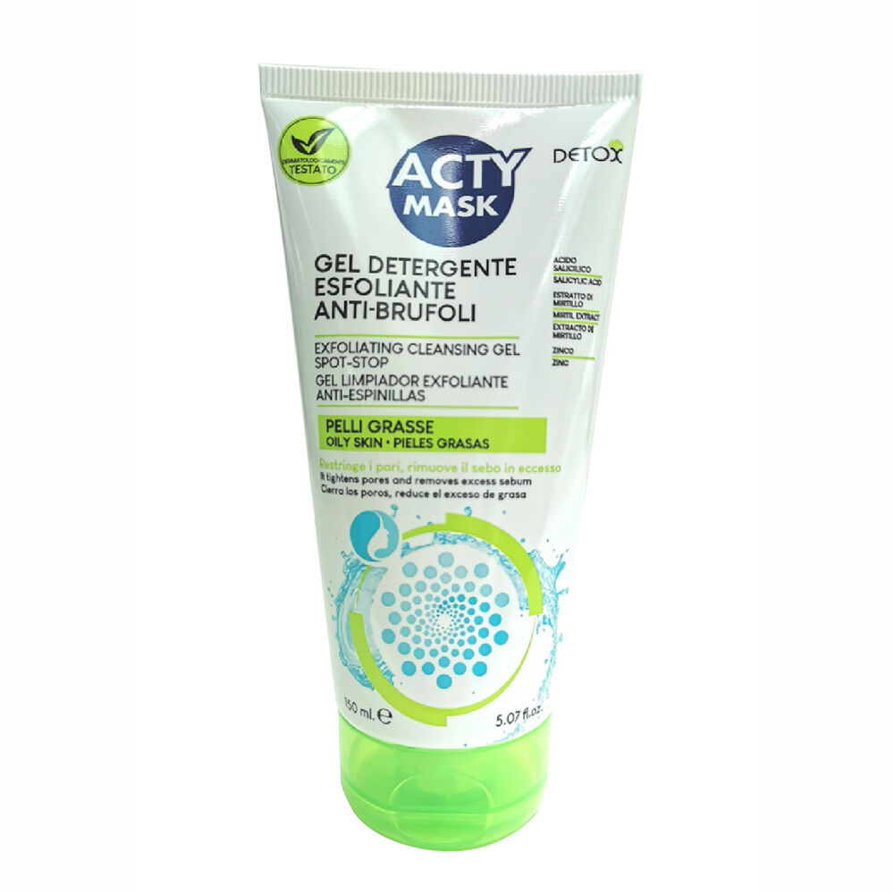 Acty Mask Gel Detergente Esfoliante Anti-Brufoli 150 ml - -