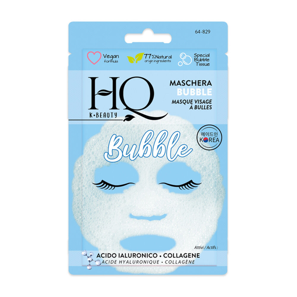 Hq Maschera Viso Bubble Acido Ialuronico E Collagene - -
