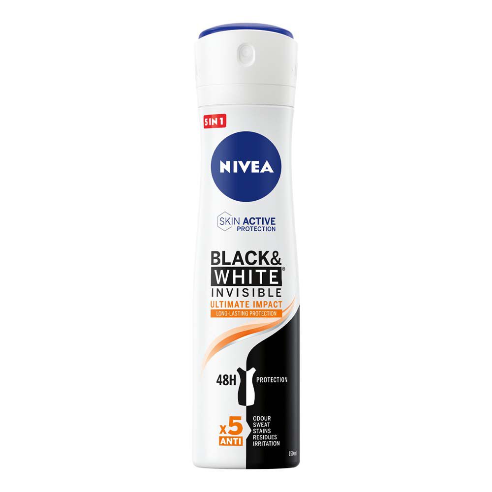 Nivea Anti-Perspirant Black&White Invisible Ultimate Impact 150 ml - -