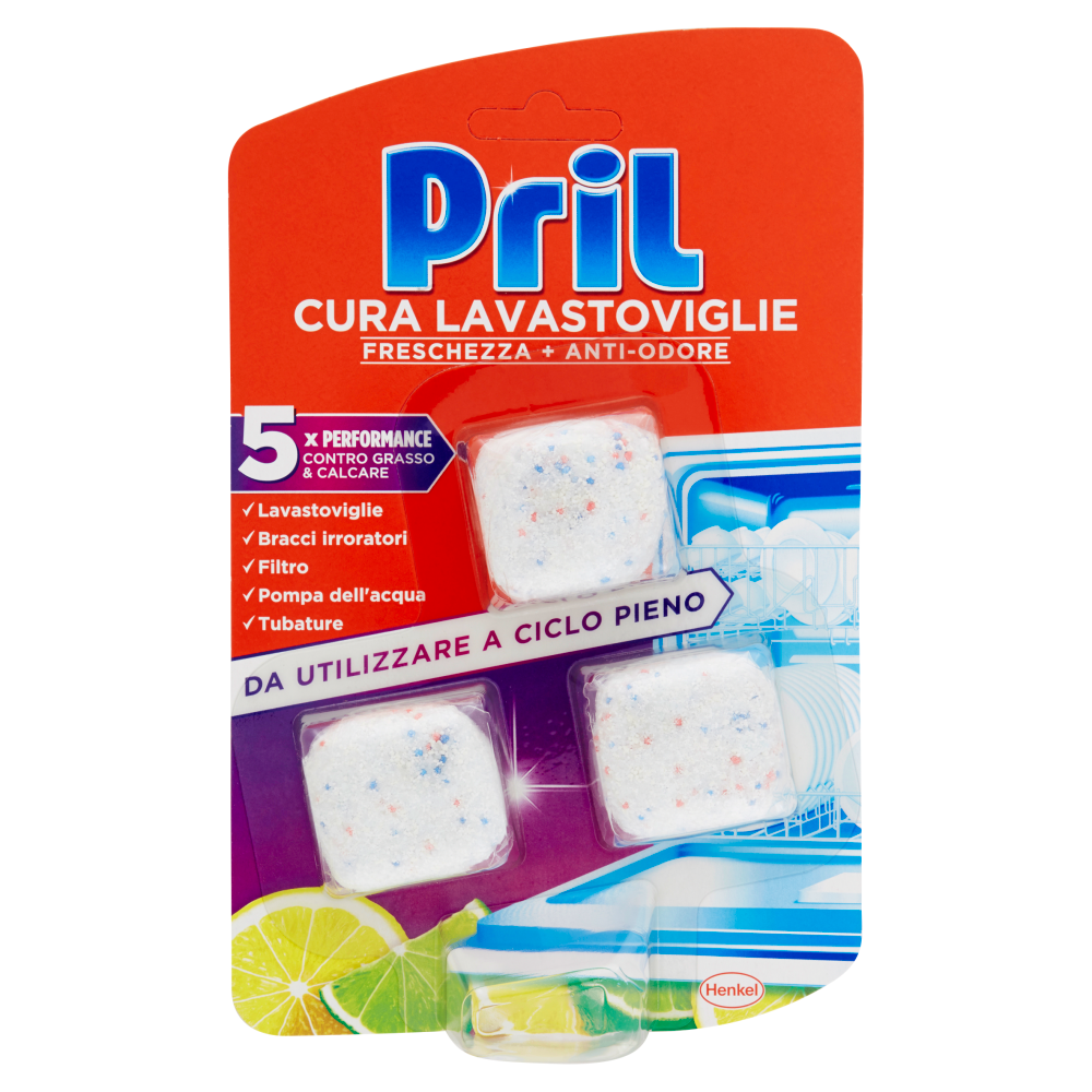 Pril Cura Lavastoviglie 3 Tabs - -