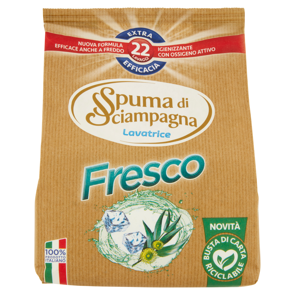 Spuma di Sciampagna Fresco Detersivo in Polvere 22 Misurini - -