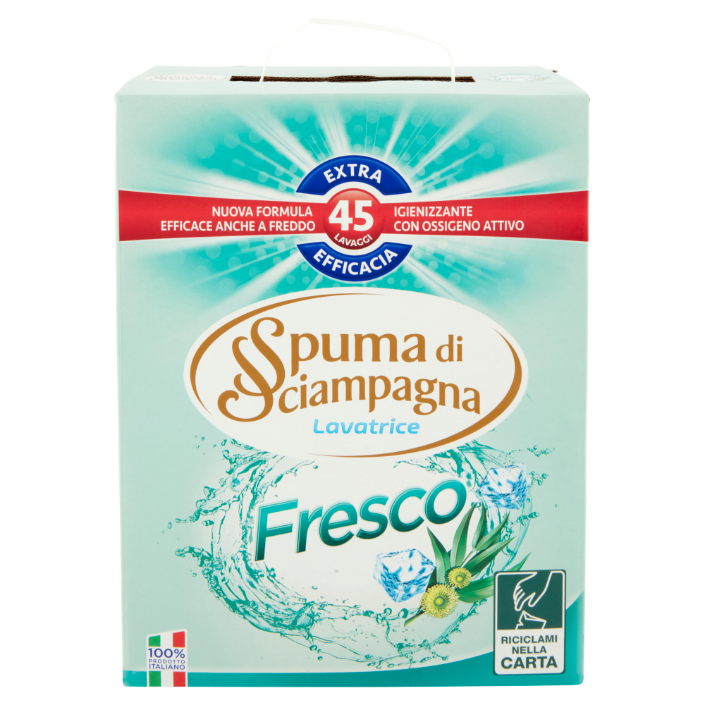 Spuma di Sciampagna Detersivo in Polvere Fresco 45 Misurini - -