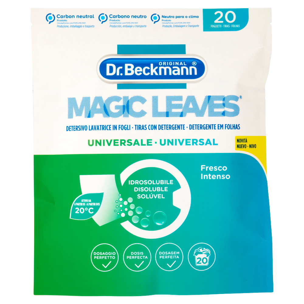 Dr. Beckmann Detersivo Lavatrice in Fogli Universale 20 pz - -