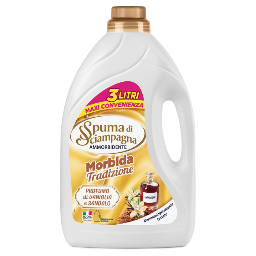 Spuma di Sciampagna Ammorbidente Vaniglia e Sandalo 3L - -
