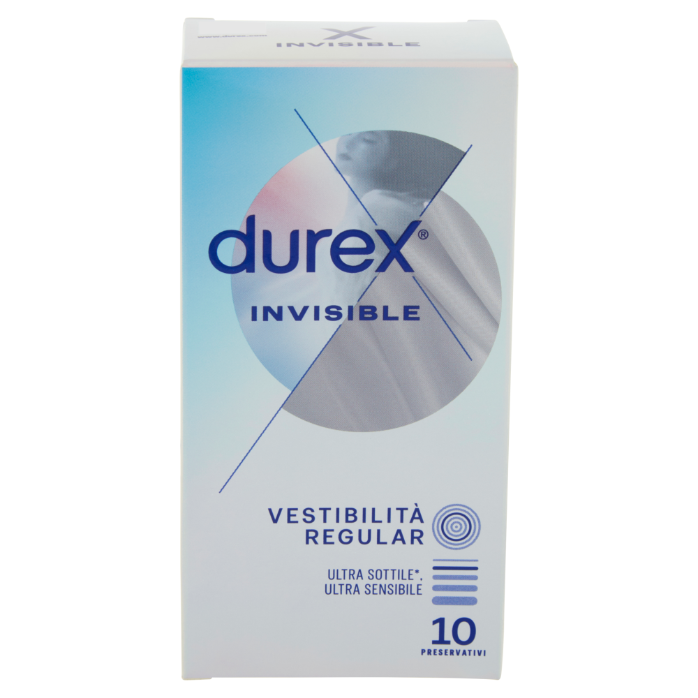 Durex Invisible Regular 10 Preservativi - -