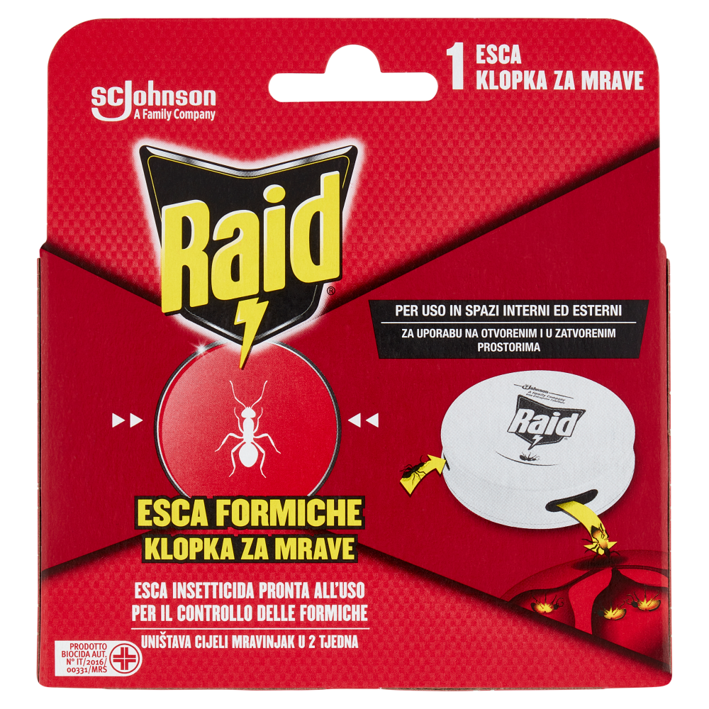 Raid Esca Formiche Insetticida 1 pezzo - -