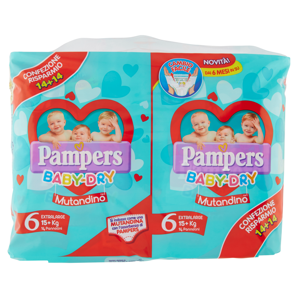 Pampers Baby Dry Mutandino XL Duopack 28 Pannolini - -