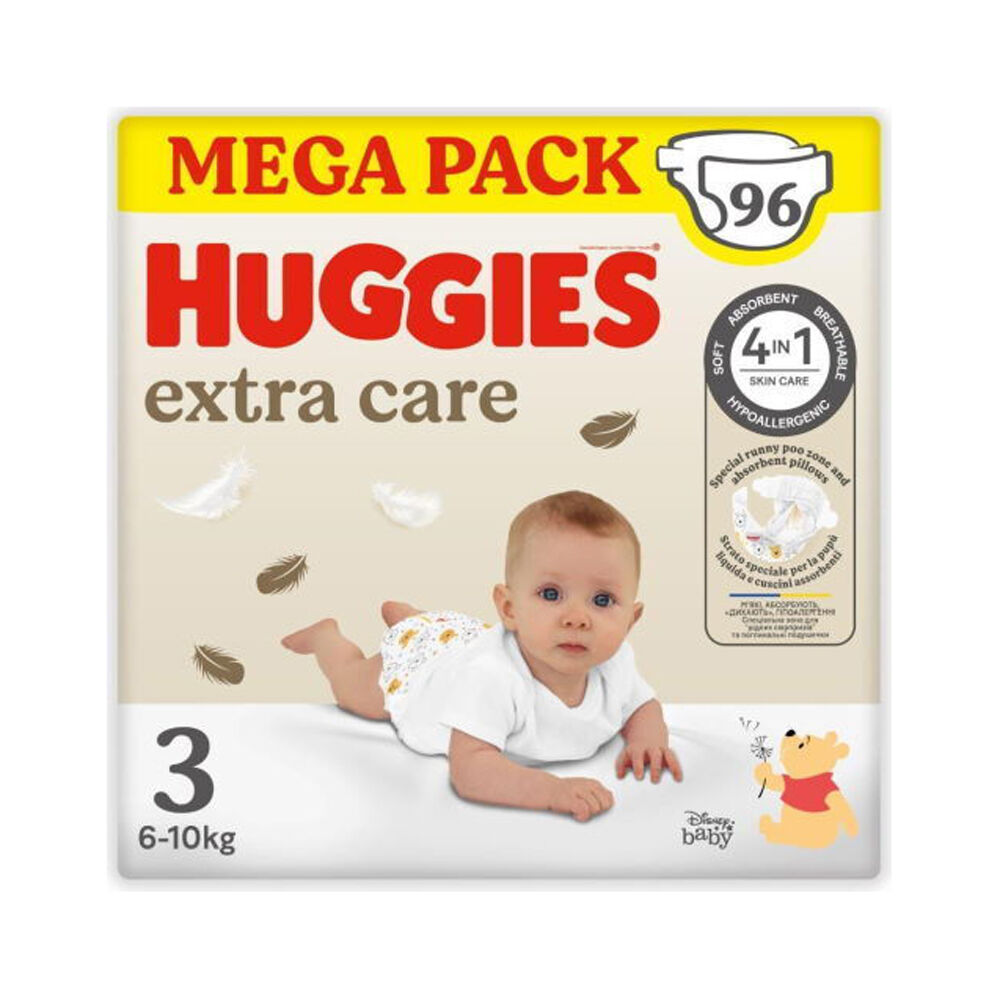 Huggies Pannolini Extra Care Taglia 3 96 Pezzi - -