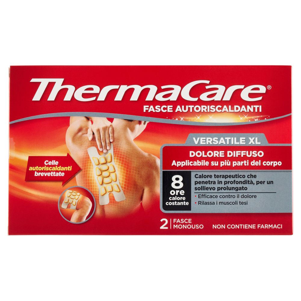 ThermaCare Fasce Autoriscaldanti Versatile XL Dolore Diffuso 2 Pezzi - -
