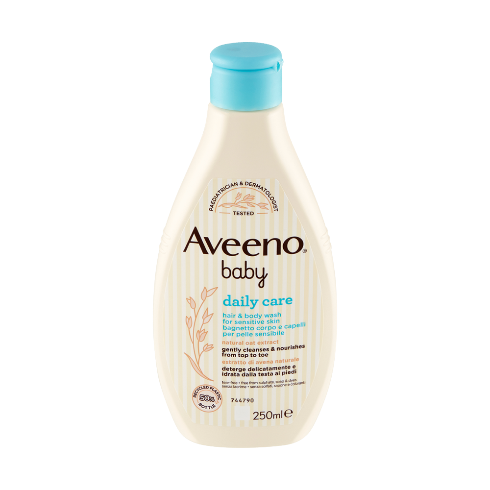 Aveeno Baby Daily Care Bagnetto Corpo e Capelli per Pelle Sensibile 250 ml - -