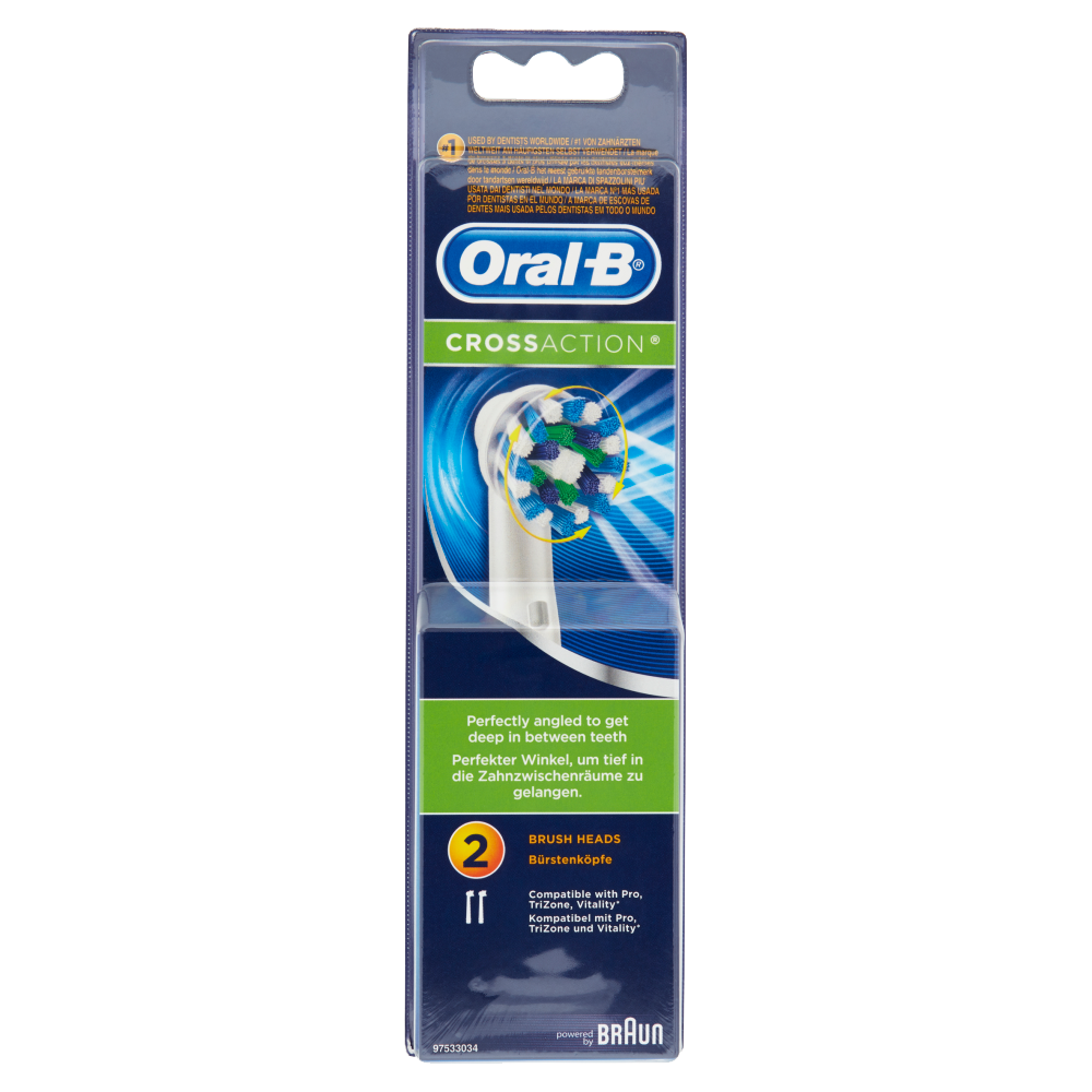 Oral-B Ricarica Elettrico Crossaction 2 Pezzi - -