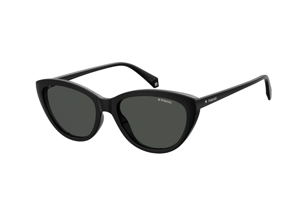 Polaroid Donna Pld 4080/S 807/M9 Occhiali Da Sole Plastica Nero Grigio Cat Eye Polarizzata
