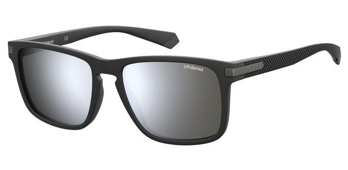 Polaroid Unisex Pld 2088/S 003/Ex Occhiali Da Sole Plastica Nero Argento Squadrata  Specchiato