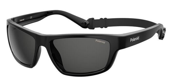 Polaroid Unisex Pld 7037/S 807/M9 Occhiali Da Sole Policarbonato Nero Grigio Squadrata