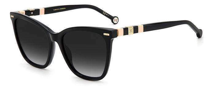 Carolina Herrera Donna Ch 0044/S 3H2/9O Occhiali Da Sole Plastica Nero / Rosa Grigio Squadrata  Sfumato