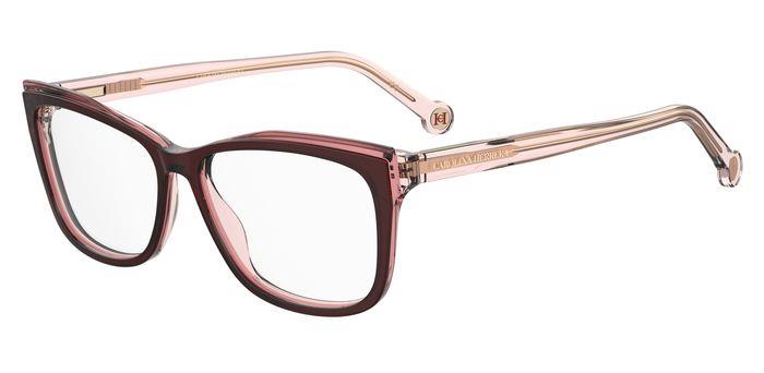 Carolina Herrera Donna Her 0208 0T5 Montature Da Vista Acetato Bordeaux  Squadrata